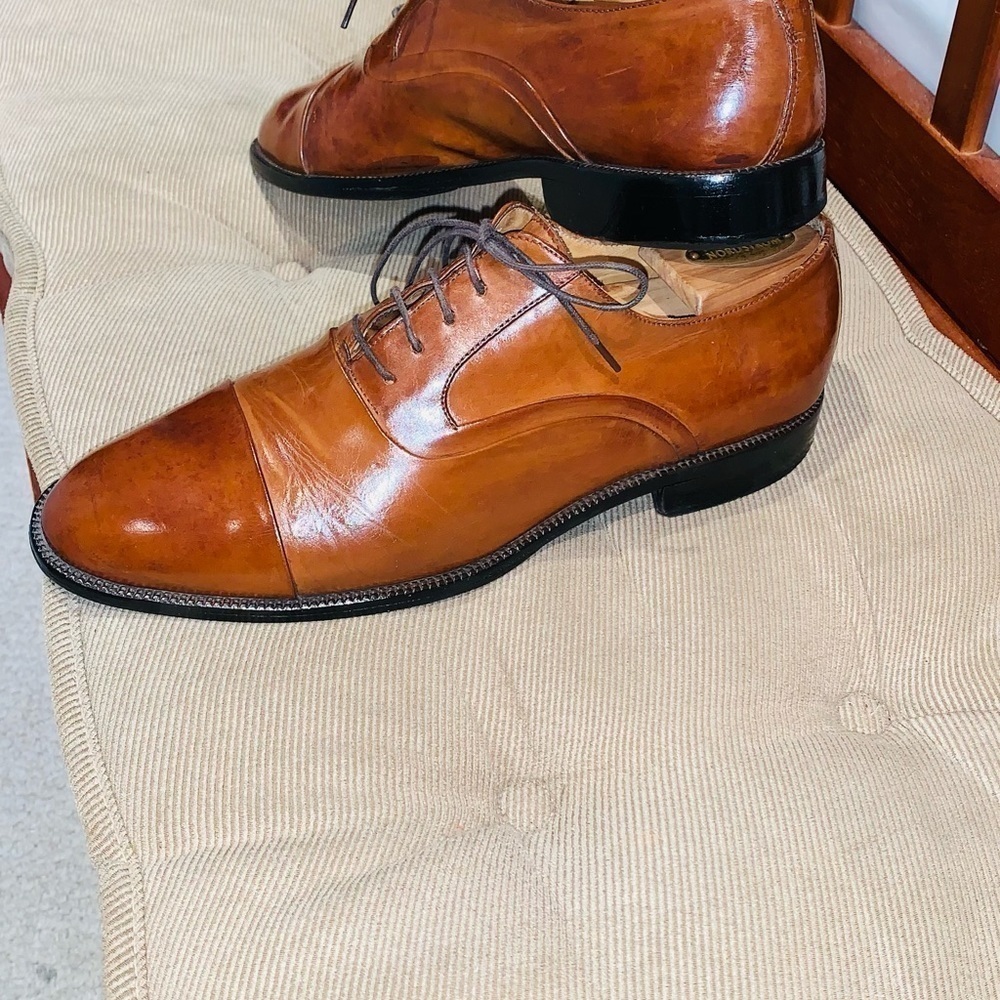 Johnston Murphy Cellini Cap Toe Oxford. - Picture 2 of 16